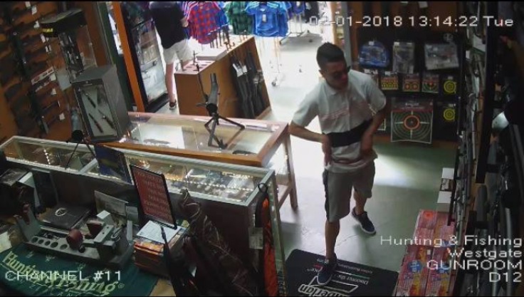 CCTV footage of thief 