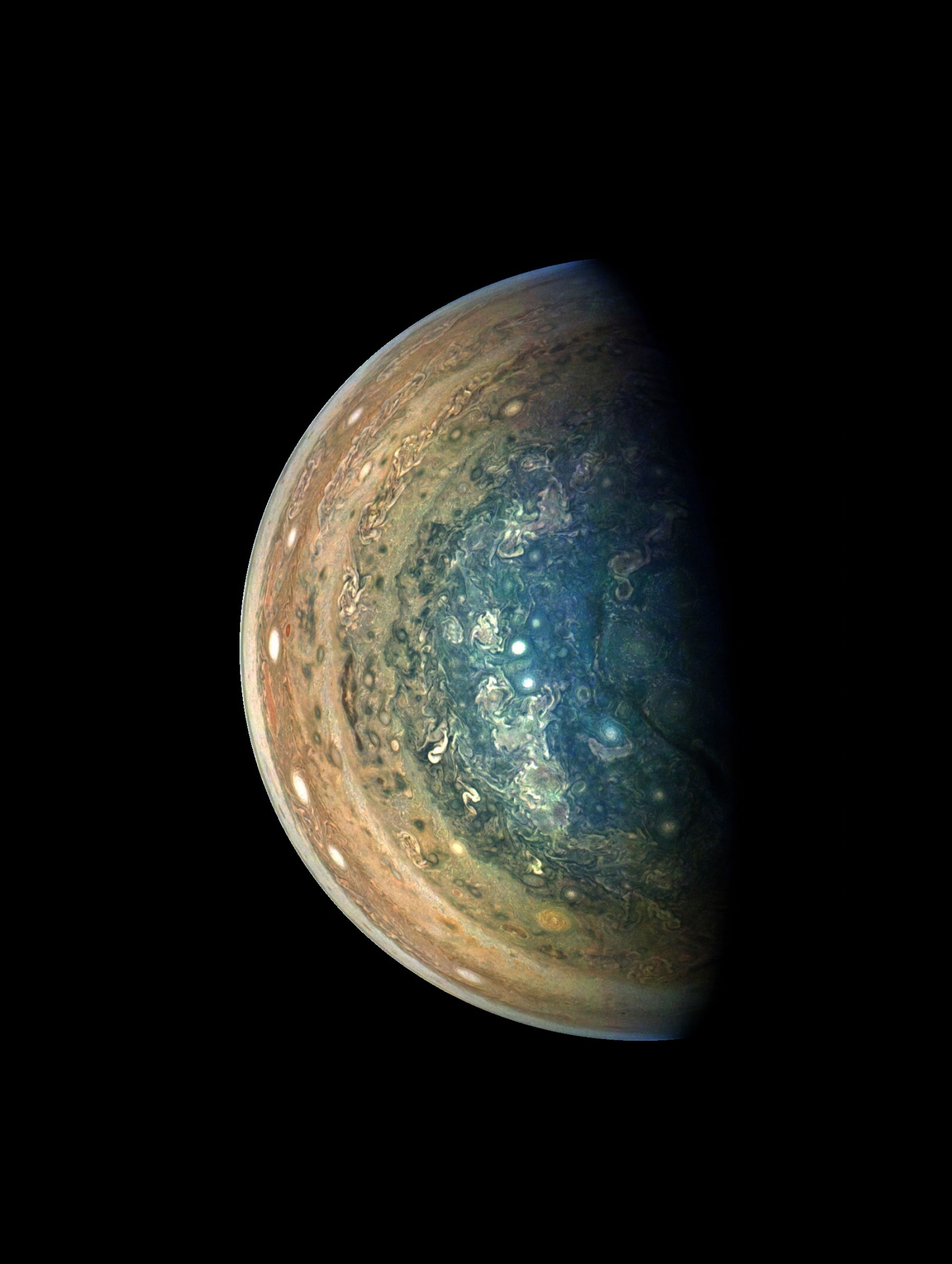 Jupiter's south pole: Nasa's latest release shows ...