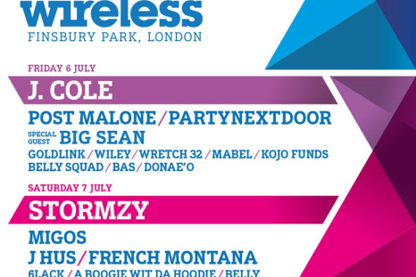Wireless Festival line-up poster 2018