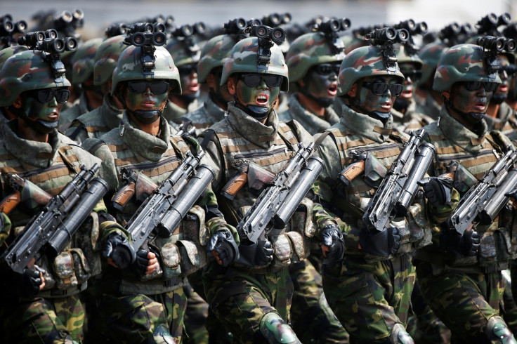 North Korea military movement and parade