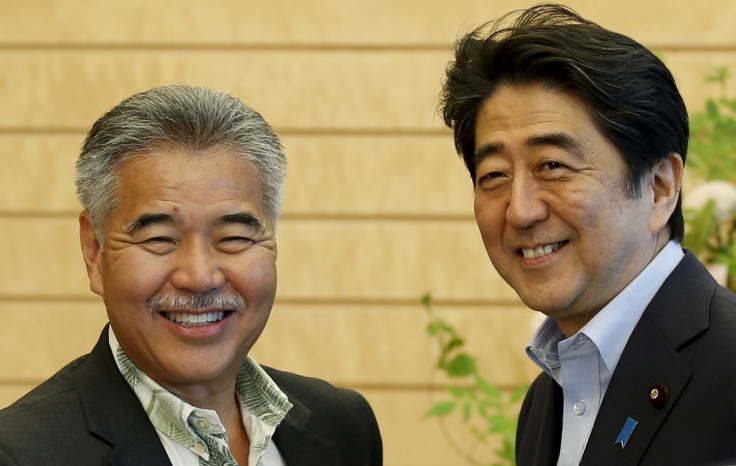 Hawaii Governor Ige with Japan's PM Shinzo Abe