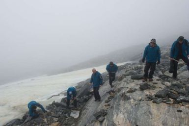 Glacial archaeologists