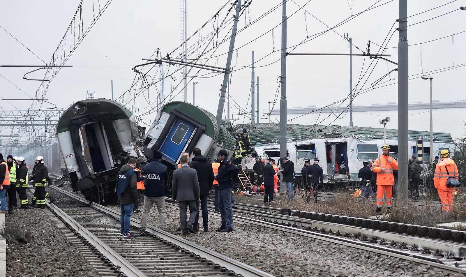 Milan train derailment leaves up to five people dead and multiple