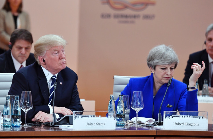 Donald Trump and Theresa May