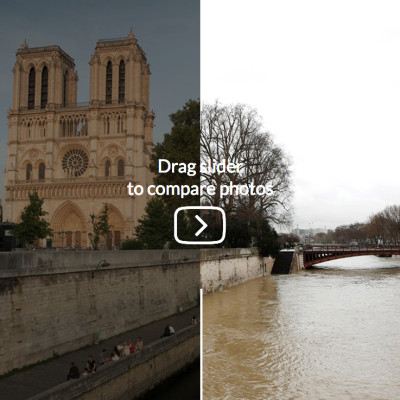 Paris before and after