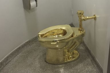 Guggenheim golden toilet