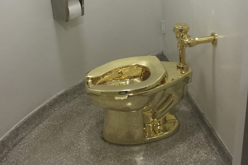 Guggenheim golden toilet