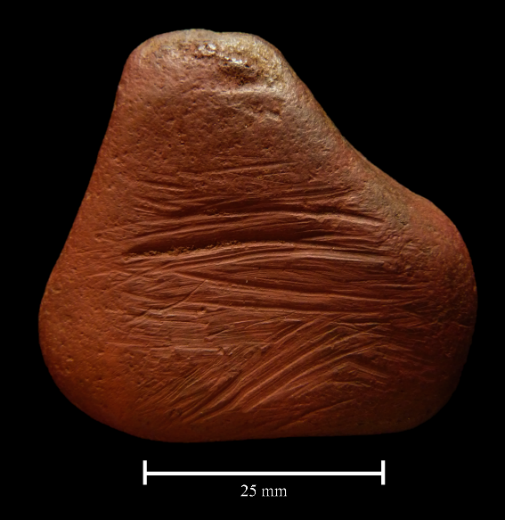 Ancient ochre pebble