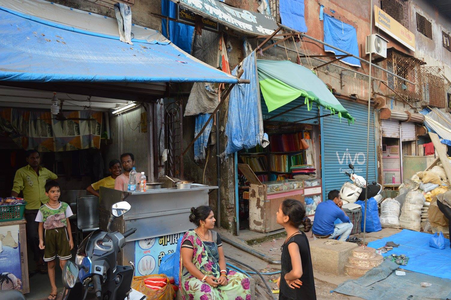 Slum hotel entrance