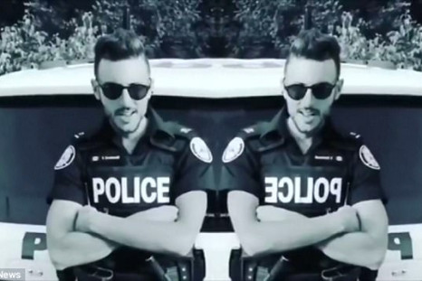 Constable Vito Dominelli (pictured) and his partner Jamie Young are under investigation for allegedly eating marijuana edibles on duty and having to call for back up
