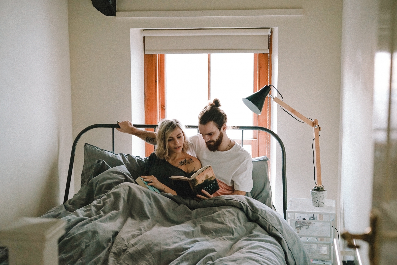 A couple in bed A couple in bed