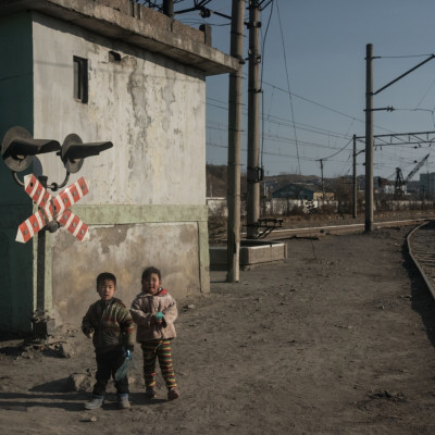 North Korean children in Chongjin