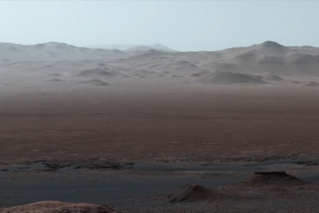 Mars Rover's View Of The Gale Crater