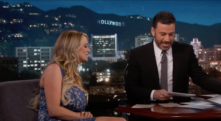 Porn Actress Stormy Daniels Teases Donald Trump Affair In Playful Jimmy Kimmel Interview 8704