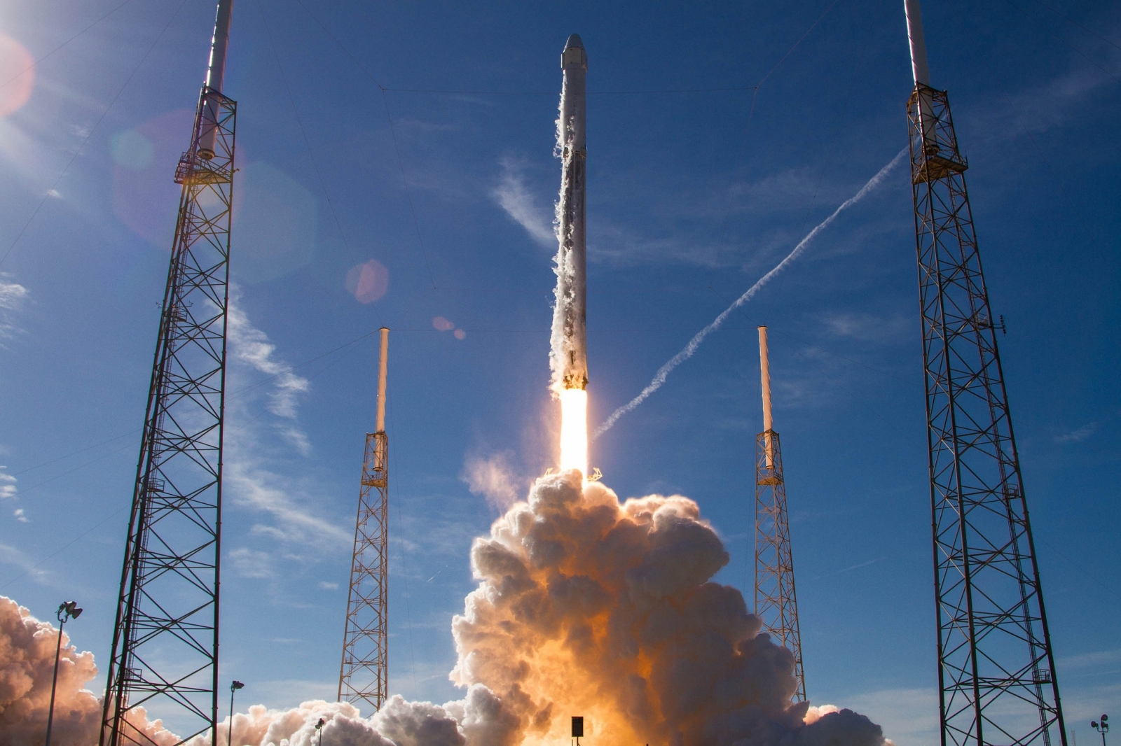 SpaceX fires up rocket that will carry the first two ...
