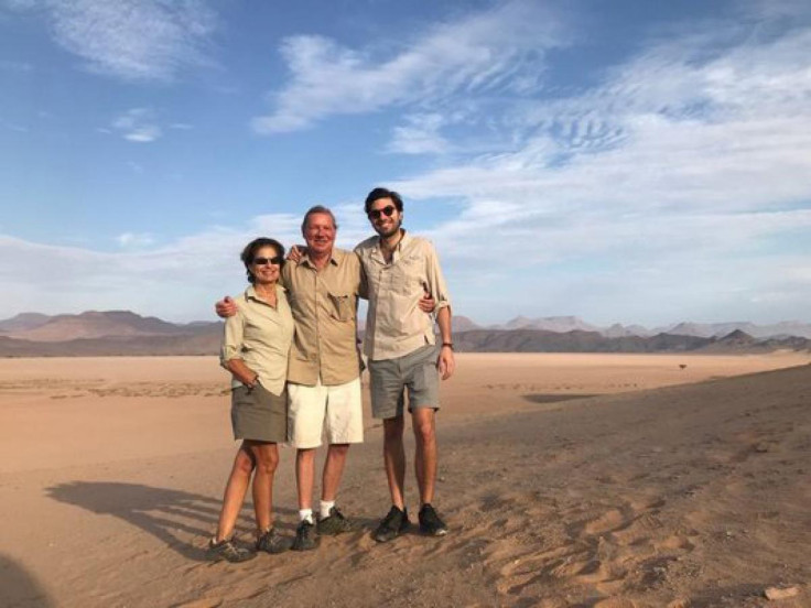 (From left) Sissi Bohlen, Edgar Bohlen and Vincent Bohlen on holiday in Namibia 