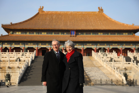 Theresa May and Philip May in China