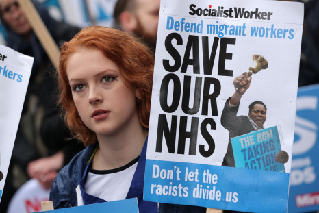"No Ifs, No Buts, No NHS Cuts" - Thousands March On Downing Street Over NHS Crisis 