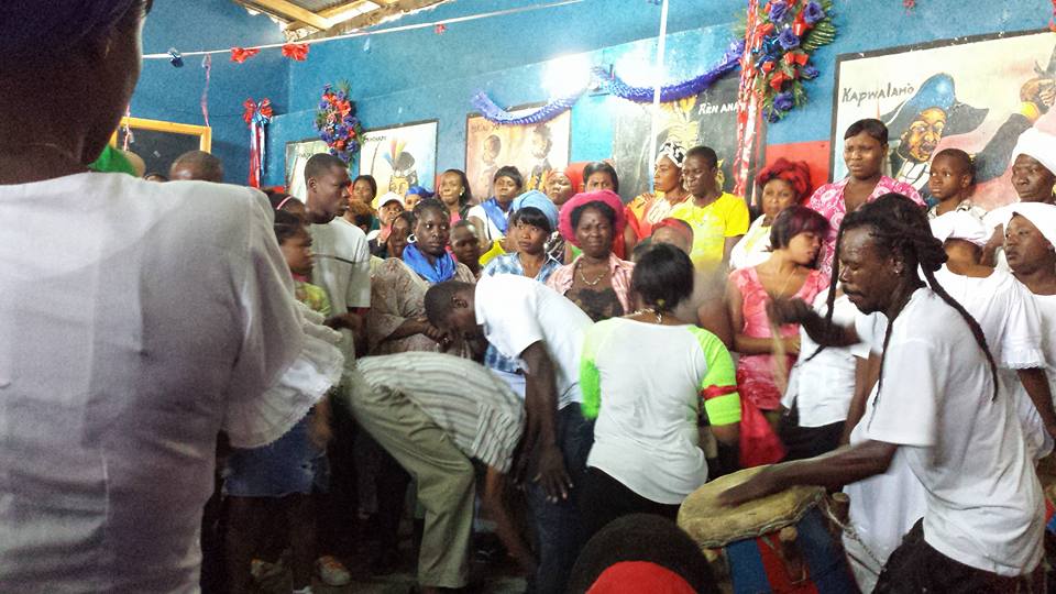 A vodou ceremony in Haiti