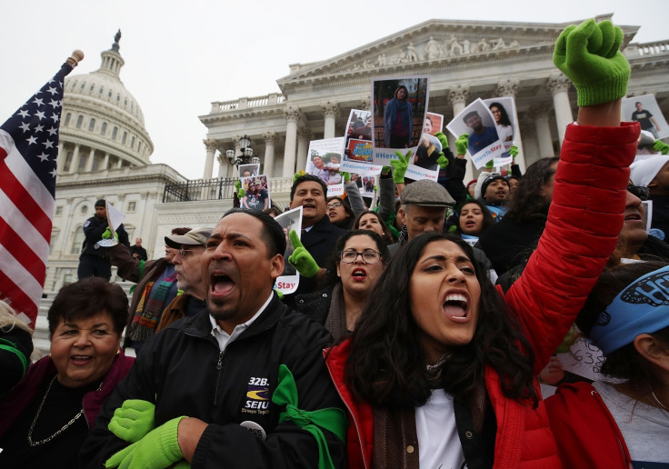 Immigration Activists Protest On Capitol Hill Calling On Congress To Pass Clean Dream Act