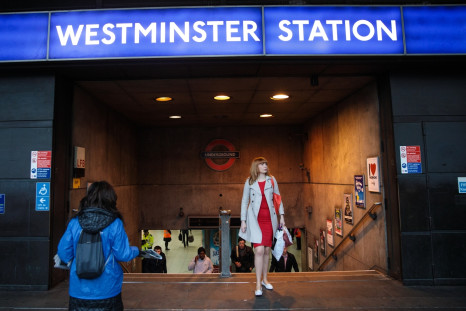 Passengers at Westminster station where Transport for London manager Caroline Murphy abused Tube staff and kicked out at a police officer when she became too drunk to get home