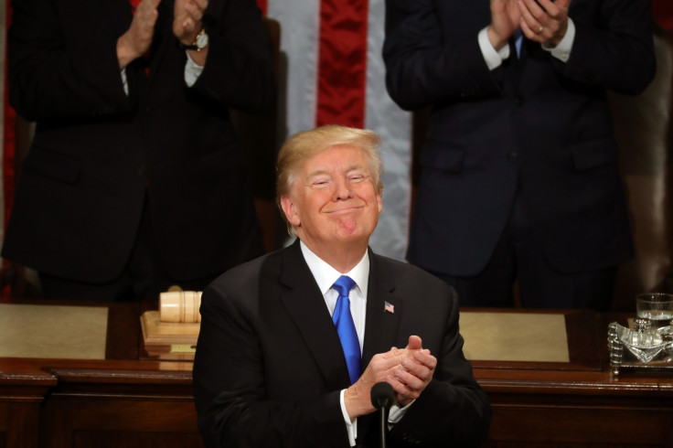 President Trump Addresses The Nation In His First State Of The Union Address To Joint Session Of Congress