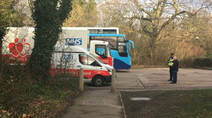 Two NHS blood donation vans were given parking tickets as donors queued up at Tenterden Leisure Centre in Ashford, Kent