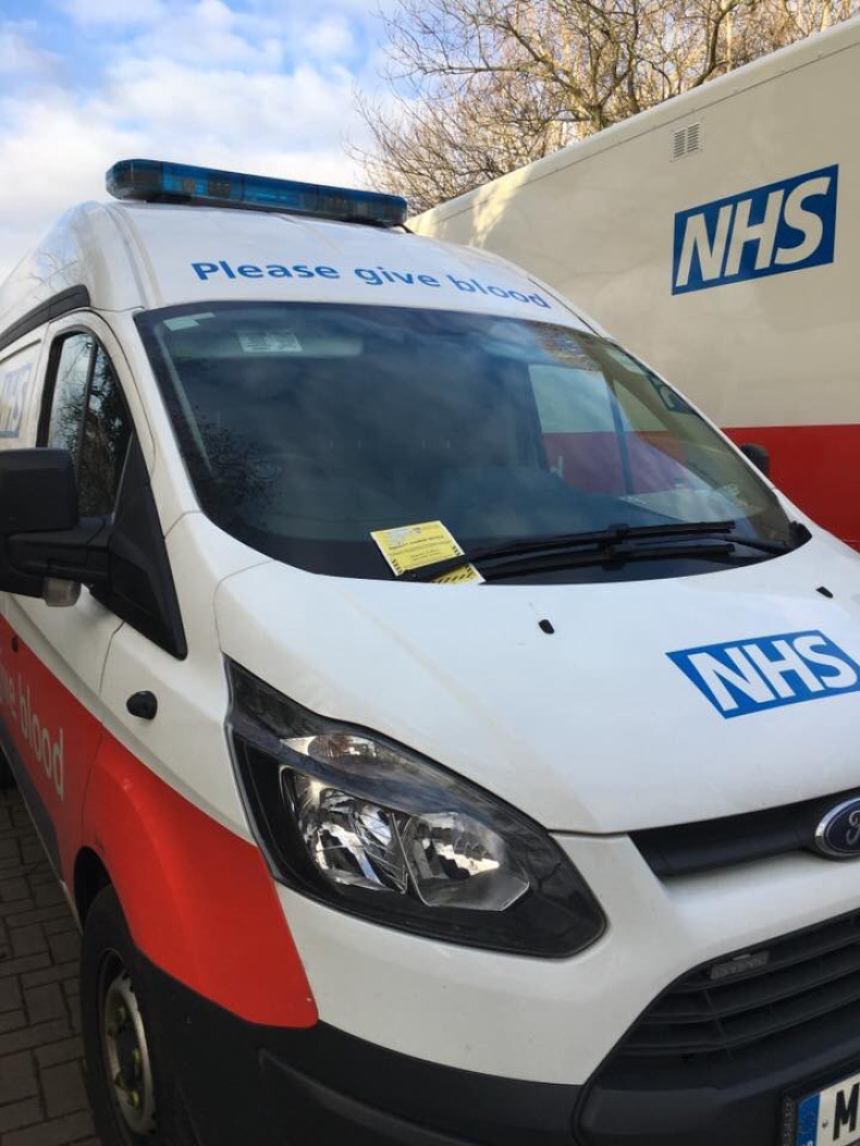 Donors took pictures of the vans with parking tickets on them and protested to Ashford Borough Council on social media