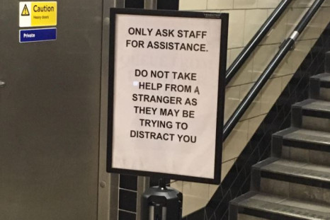 'Depressing' sign on the Tube