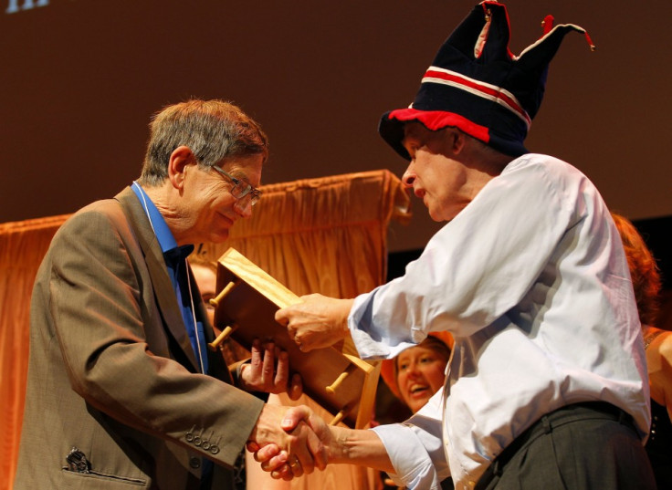 Karl Halvor Teigen receives an Ig Nobel prize