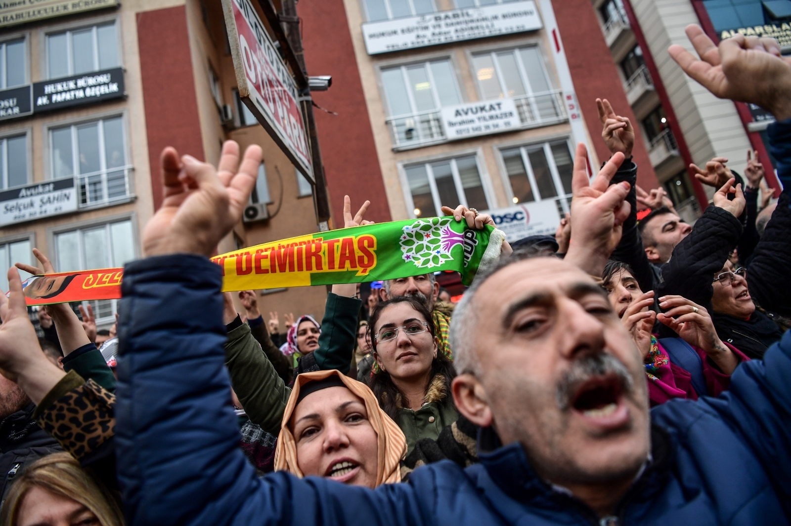 HDP supporters of Selahattin Demirtas in Istanbul HDP supporters of Selahattin Demirtas in Istanbul