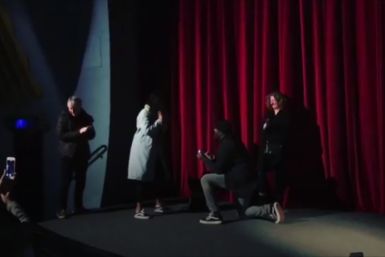 Idris Elba proposes to his girlfriend at a screening of his latest film