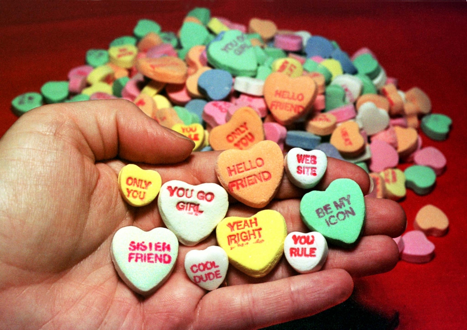 valentines candy hearts