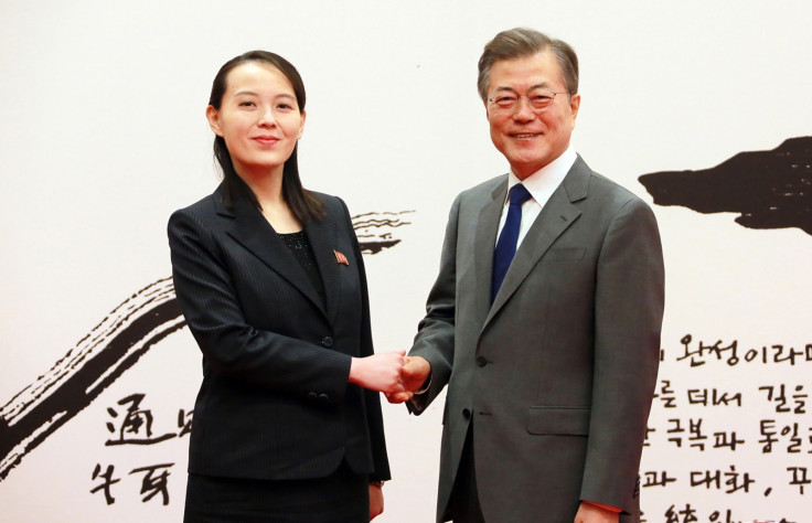 Kim Yo-jong meets Moon Jae-in in Seoul