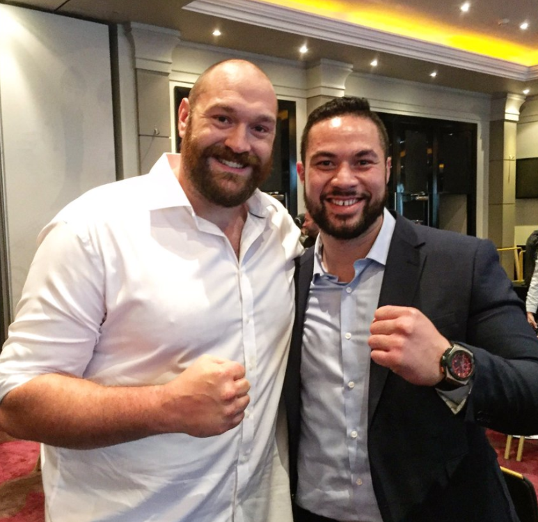 Tyson Fury and Joseph Parker Tyson Fury and Joseph Parker