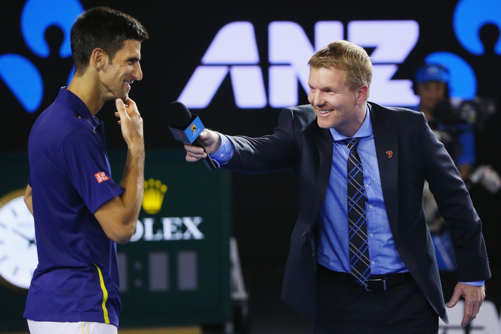 Novak Djokovic and Jim Courier Novak Djokovic and Jim Courier