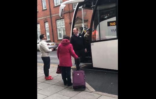 Coach driver drags woman 