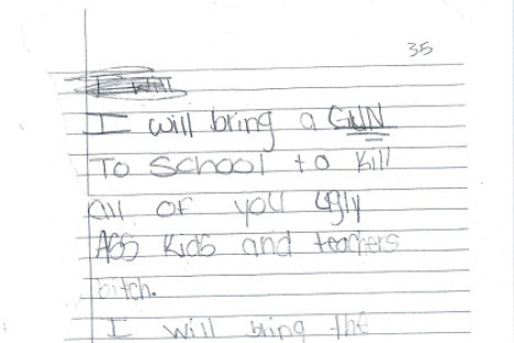 School shooting threat