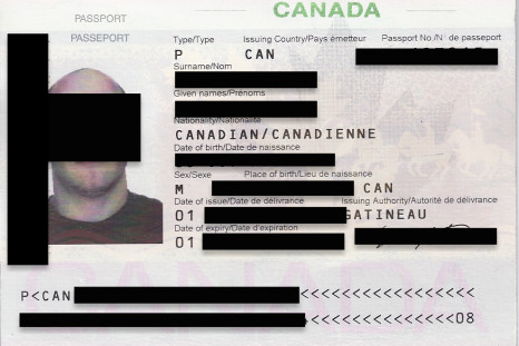Leaked passport document