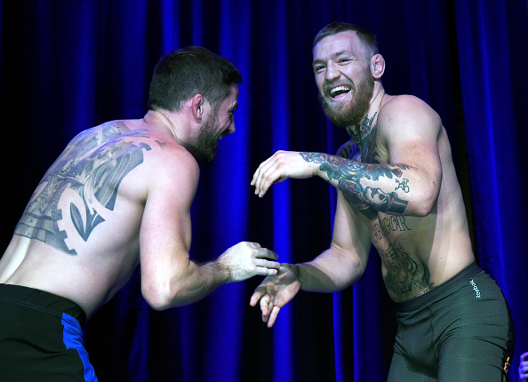 John Kavanagh and Conor McGregor John Kavanagh and Conor McGregor