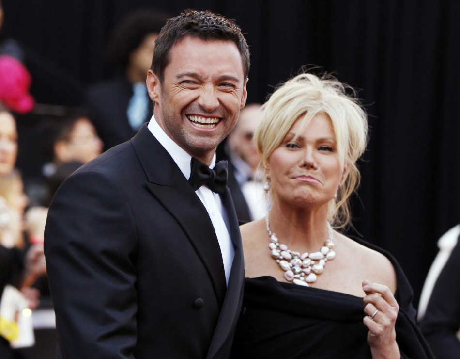 Actor Jackman and his wife, Furness