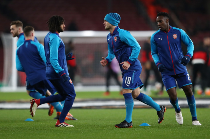 Arsenal warm-up