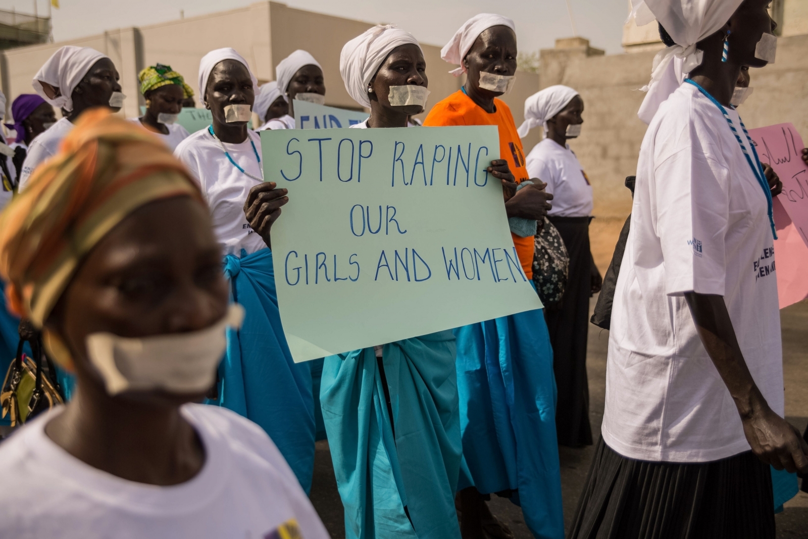 South Sudan rape protest