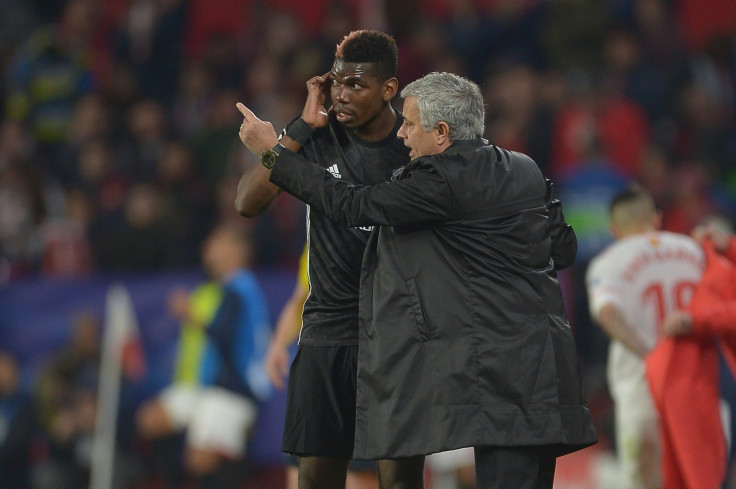 Paul Pogba and Jose Mourinho