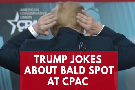 President Trump Jokes About Hiding His Bald Spot At CPAC 