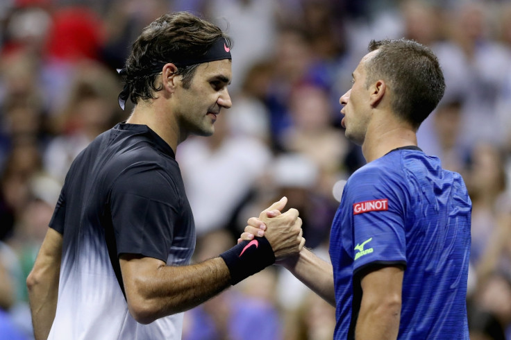 Roger Federer and Philipp Kohlschreiber