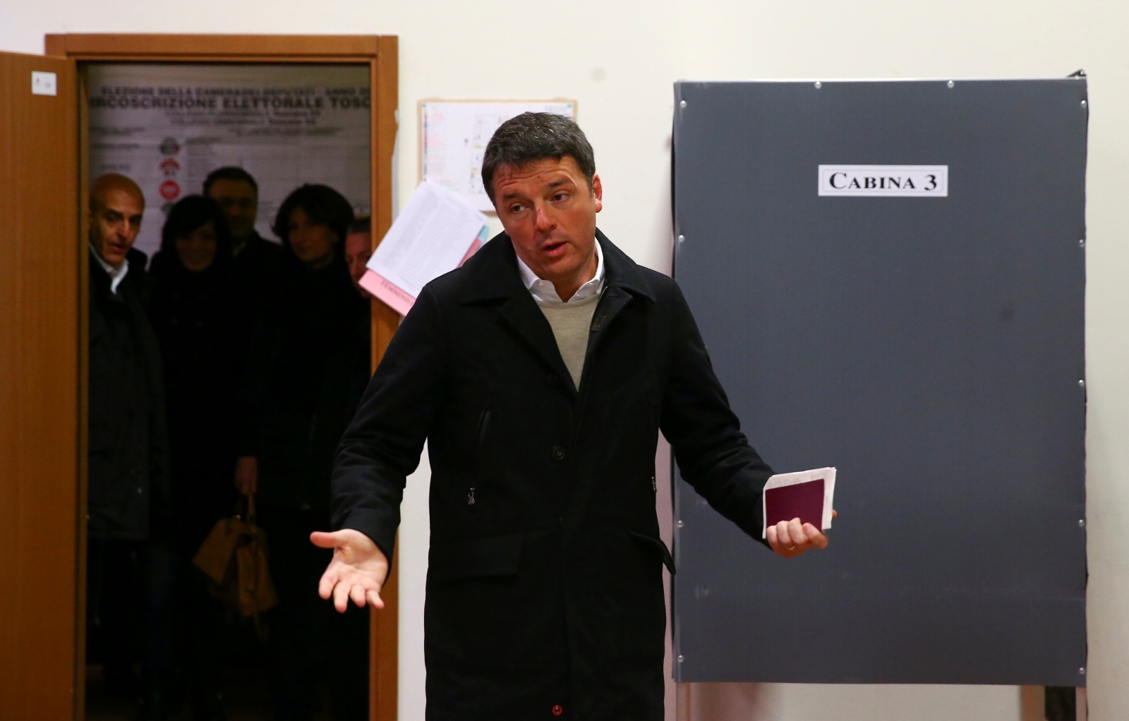 Former Italian prime minister Matteo Renzi will stand down as leader of his centre-left Democratic Party today Former Italian prime minister Matteo Renzi will stand down as leader of his centre-left Democratic Party today