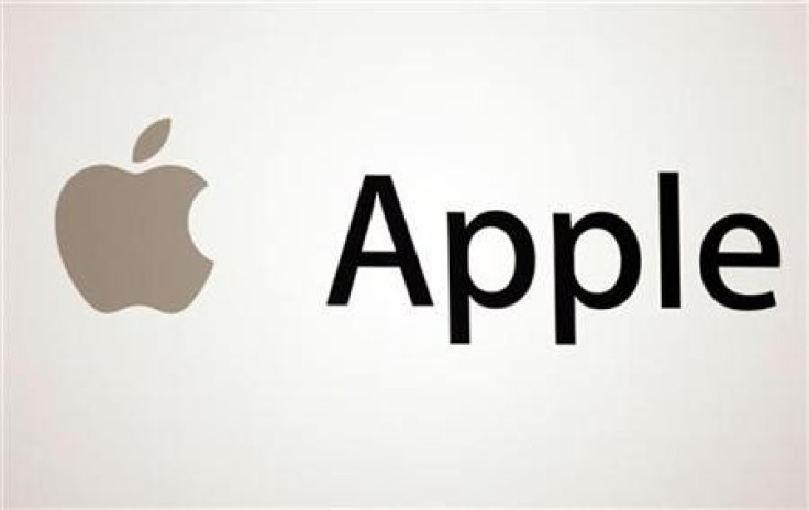 The logo of Apple Computer