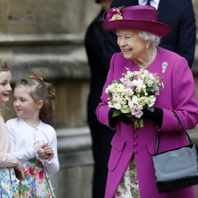 Queen Elizabeth And Royal Family Attends Easter Service At Windsor