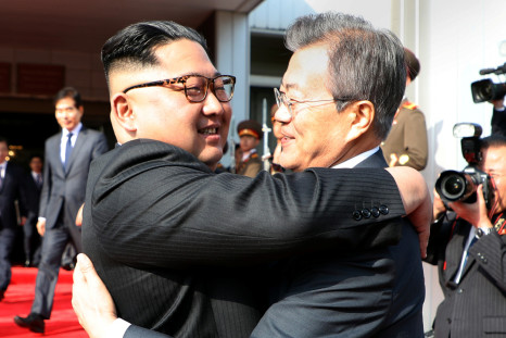 President Moon Jae-in and Kim Jong Un